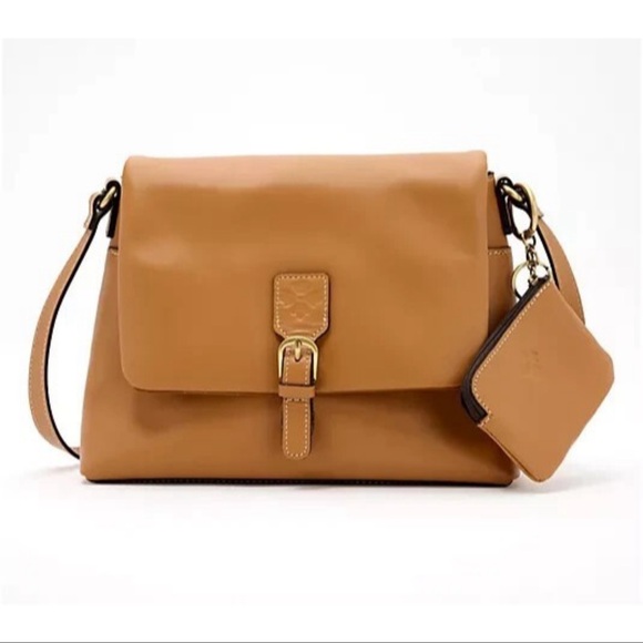 Patricia Nash Handbags - Patricia Nash Mili Leather Medium Flap Crossbody w/ Coin Pouch • Brand New